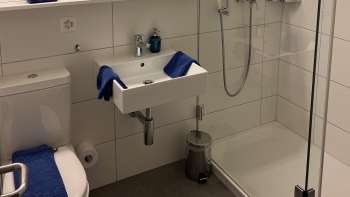 Badkamer in Hotel Kulm