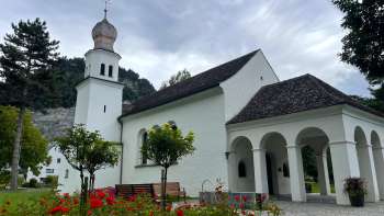 Buitenaanzicht van de Mariahilfkapel