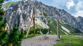 Schommel voor een indrukwekkend bergdecor in Liechtenstein