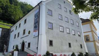 Buitenaanzicht van het Nationaal Museum van Liechtenstein
