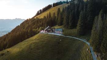 Gafadurahütte op 1428 meter boven zeeniveau.