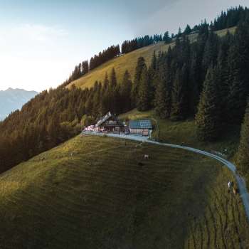 Gafadurahütte op 1428 meter boven zeeniveau.