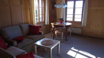 Woongedeelte vakantiewoning Fernsicht B