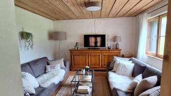 Woonkamer vakantiehuis St. Wendelin