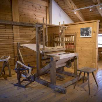 Weefgetouw in het Walser Museum
