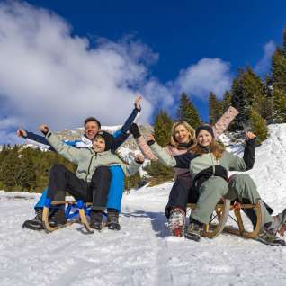 Winterfamiliefotoshoot in Malbun