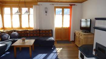 Woonkamer vakantiehuis Gassner
