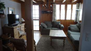 Woonkamer vakantiehuis Loretz