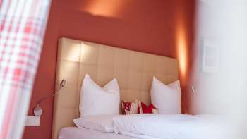 Tweepersoonskamer in Hotel Weinstube