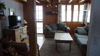 Woonkamer vakantiehuis Loretz