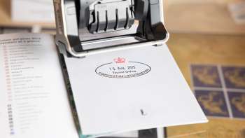 Souvenirstempel, verkrijgbaar bij het Liechtenstein Center in Vaduz