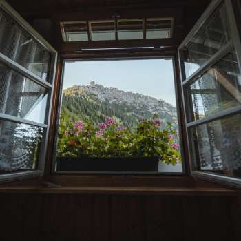 Uitzicht vanaf de Gafadurahütte