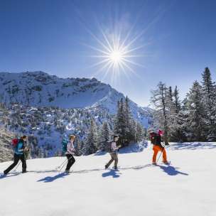 Sneeuwschoenwandelen op Schönberg