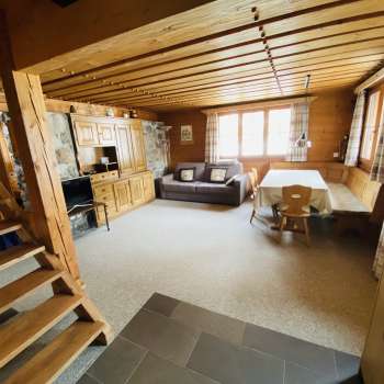 Woonkamer vakantiehuis Wisli